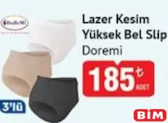 DOREMİ LAZER KESİM YÜKSEK BEL SLİP KÜLOT 3'LÜ DOREMİ LAZER KESİM YÜKSEK BEL SLİP KÜLOT 3'LÜ